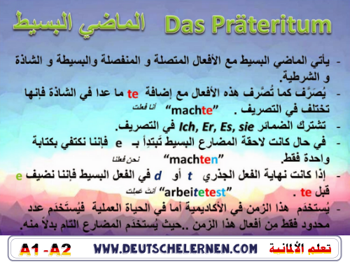 الماضي البسيط  Präteritum